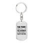 The Happiness I Had Keychain Stainless Steel or 18k Gold Dog Tag Keyring-Express Your Love Gifts