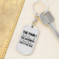 The Happiness I Had Keychain Stainless Steel or 18k Gold Dog Tag Keyring-Express Your Love Gifts