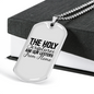 The Holy Scriptures Christian Necklace Stainless Steel or 18k Gold Dog Tag 24" Chain-Express Your Love Gifts