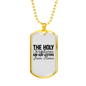 The Holy Scriptures Christian Necklace Stainless Steel or 18k Gold Dog Tag 24" Chain-Express Your Love Gifts