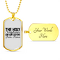 The Holy Scriptures Christian Necklace Stainless Steel or 18k Gold Dog Tag 24" Chain-Express Your Love Gifts