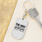 The Holy Scriptures Keychain Stainless Steel or 18k Gold Dog Tag Keyring-Express Your Love Gifts