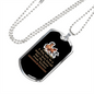 The Horse Wrote History Horse Necklace Stainless Steel or 18k Gold Dog Tag 24" Chain-Express Your Love Gifts