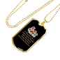 The Horse Wrote History Horse Necklace Stainless Steel or 18k Gold Dog Tag 24" Chain-Express Your Love Gifts