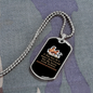 The Horse Wrote History Horse Necklace Stainless Steel or 18k Gold Dog Tag 24" Chain-Express Your Love Gifts