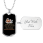 The Horse Wrote History Horse Necklace Stainless Steel or 18k Gold Dog Tag 24" Chain-Express Your Love Gifts