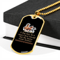 The Horse Wrote History Horse Necklace Stainless Steel or 18k Gold Dog Tag 24" Chain-Express Your Love Gifts