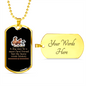 The Horse Wrote History Horse Necklace Stainless Steel or 18k Gold Dog Tag 24" Chain-Express Your Love Gifts