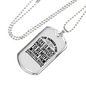 The Hunger For Love Christian Necklace Stainless Steel or 18k Gold Dog Tag 24" Chain-Express Your Love Gifts