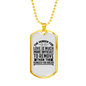 The Hunger For Love Christian Necklace Stainless Steel or 18k Gold Dog Tag 24" Chain-Express Your Love Gifts