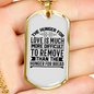 The Hunger For Love Christian Necklace Stainless Steel or 18k Gold Dog Tag 24" Chain-Express Your Love Gifts