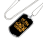 The Hunting Legend Myth Necklace Stainless Steel or 18k Gold Dog Tag 24" Chain-Express Your Love Gifts