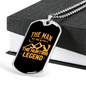 The Hunting Legend Myth Necklace Stainless Steel or 18k Gold Dog Tag 24" Chain-Express Your Love Gifts