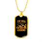 The Hunting Legend Myth Necklace Stainless Steel or 18k Gold Dog Tag 24" Chain-Express Your Love Gifts