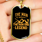 The Hunting Legend Myth Necklace Stainless Steel or 18k Gold Dog Tag 24" Chain-Express Your Love Gifts