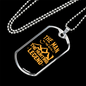 The Hunting Legend Myth Necklace Stainless Steel or 18k Gold Dog Tag 24" Chain-Express Your Love Gifts