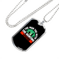 The Hunting Legend Necklace Stainless Steel or 18k Gold Dog Tag 24" Chain-Express Your Love Gifts