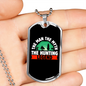 The Hunting Legend Necklace Stainless Steel or 18k Gold Dog Tag 24" Chain-Express Your Love Gifts