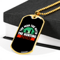 The Hunting Legend Necklace Stainless Steel or 18k Gold Dog Tag 24" Chain-Express Your Love Gifts
