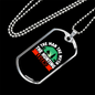 The Hunting Legend Necklace Stainless Steel or 18k Gold Dog Tag 24" Chain-Express Your Love Gifts