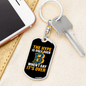 The Hype Crypto Keychain Stainless Steel or 18k Gold Dog Tag Keyring-Express Your Love Gifts