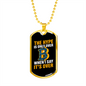 The Hype Crypto Necklace Stainless Steel or 18k Gold Dog Tag 24" Chain-Express Your Love Gifts