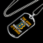 The Hype Crypto Necklace Stainless Steel or 18k Gold Dog Tag 24" Chain-Express Your Love Gifts