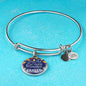 The Influence Of A Great Teacher Circle Pendant Bangle Stainless Steel or 18k Gold 18-22"-Express Your Love Gifts