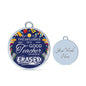 The Influence Of A Great Teacher Circle Pendant Bangle Stainless Steel or 18k Gold 18-22"-Express Your Love Gifts