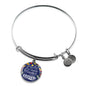 The Influence Of A Great Teacher Circle Pendant Bangle Stainless Steel or 18k Gold 18-22"-Express Your Love Gifts