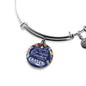 The Influence Of A Great Teacher Circle Pendant Bangle Stainless Steel or 18k Gold 18-22"-Express Your Love Gifts