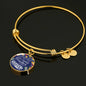 The Influence Of A Great Teacher Circle Pendant Bangle Stainless Steel or 18k Gold 18-22"-Express Your Love Gifts