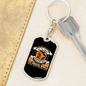The Journey Would Never Be Easy Keychain Stainless Steel or 18k Gold Dog Tag Keyring-Express Your Love Gifts