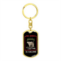 The Jungle Is Calling Hunter'S Keychain Gift Stainless Steel or 18k Gold Dog Tag Keyring-Express Your Love Gifts