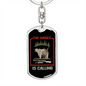 The Jungle Is Calling Hunter'S Keychain Gift Stainless Steel or 18k Gold Dog Tag Keyring-Express Your Love Gifts