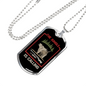 The Jungle Is Calling Hunting Necklace Stainless Steel or 18k Gold Dog Tag 24"-Express Your Love Gifts