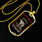 The Jungle Is Calling Hunting Necklace Stainless Steel or 18k Gold Dog Tag 24"-Express Your Love Gifts