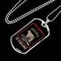 The Jungle Is Calling Hunting Necklace Stainless Steel or 18k Gold Dog Tag 24"-Express Your Love Gifts