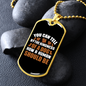 The Kindness of a Dog Plain Necklace Stainless Steel or 18k Gold Dog Tag 24" Chain-Express Your Love Gifts