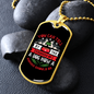 The Kindness of a Dog Red Necklace Stainless Steel or 18k Gold Dog Tag 24" Chain-Express Your Love Gifts