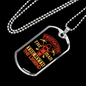 The Legend The Man Firefighter Gift Stainless Steel or 18k Gold Dog Tag 24" Chain-Express Your Love Gifts