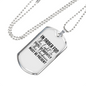 The Light Shine Christian Necklace Stainless Steel or 18k Gold Dog Tag 24" Chain-Express Your Love Gifts