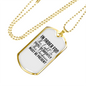 The Light Shine Christian Necklace Stainless Steel or 18k Gold Dog Tag 24" Chain-Express Your Love Gifts