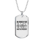 The Light Shine Christian Necklace Stainless Steel or 18k Gold Dog Tag 24" Chain-Express Your Love Gifts