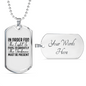 The Light Shine Christian Necklace Stainless Steel or 18k Gold Dog Tag 24" Chain-Express Your Love Gifts