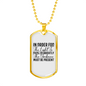 The Light Shine Christian Necklace Stainless Steel or 18k Gold Dog Tag 24" Chain-Express Your Love Gifts