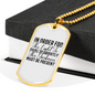The Light Shine Christian Necklace Stainless Steel or 18k Gold Dog Tag 24" Chain-Express Your Love Gifts
