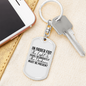 The Light Shine Keychain Stainless Steel or 18k Gold Dog Tag Keyring-Express Your Love Gifts
