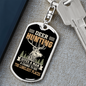 The Loneliest Places Keychain Stainless Steel or 18k Gold Dog Tag Keyring-Express Your Love Gifts