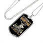 The Loneliest Places Necklace Stainless Steel or 18k Gold Dog Tag 24" Chain-Express Your Love Gifts